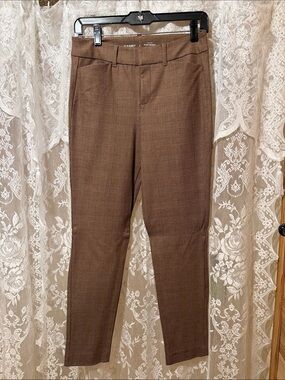 Old Navy Brown Glen Plaid Pixie Skinny Trousers